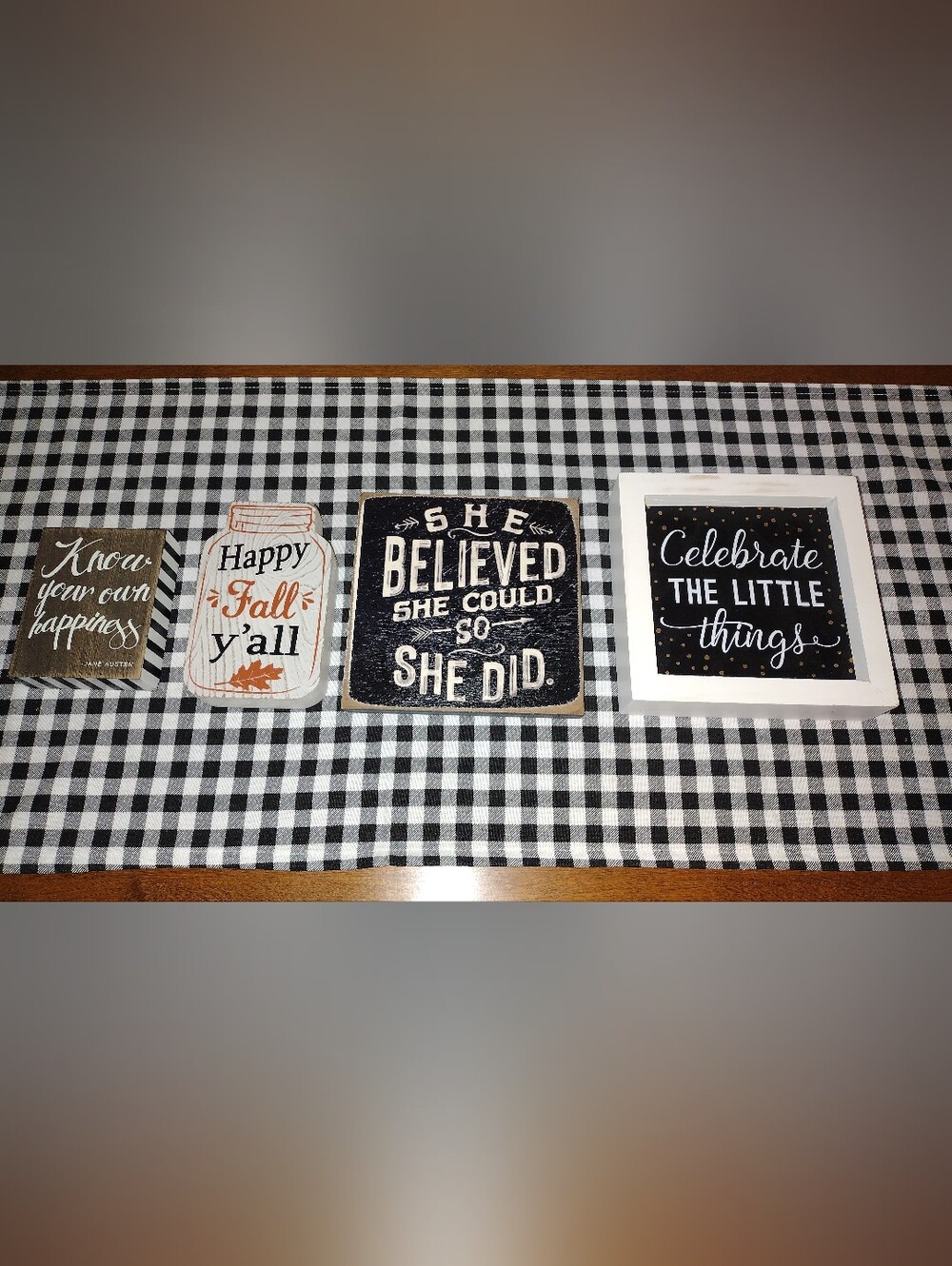 Inspirational Wall Signs - Black & White